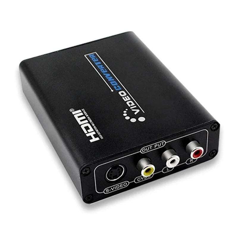 HD to S-Video AV Converter Computer to CVBS Adapter for Old TV  /  S-Video Monitor High Definition Signal Conversion