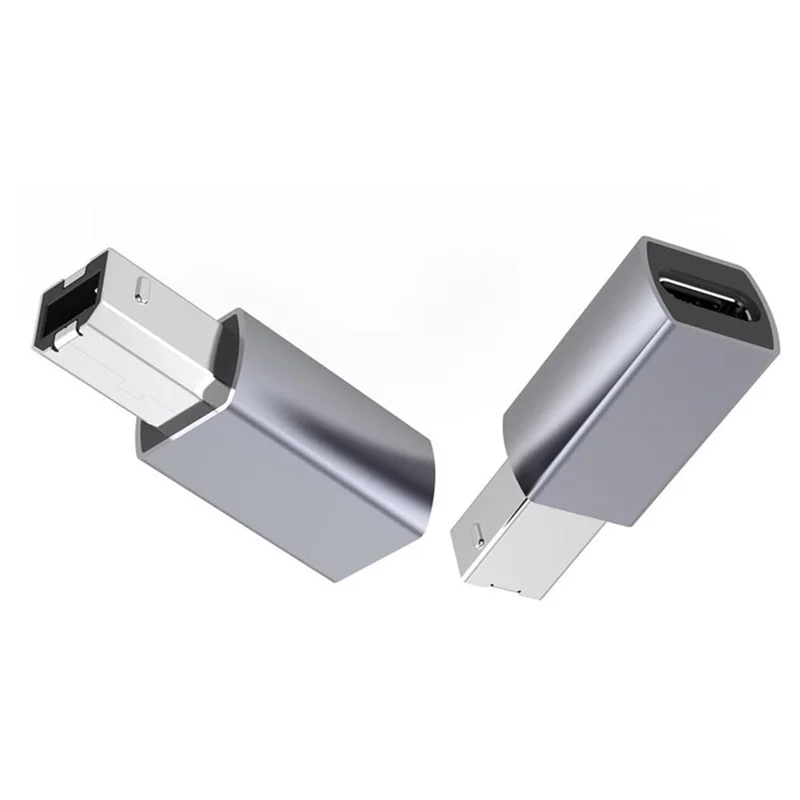 Type-C to USB-B Adapter Cable USB C to Printer Connector for Electronic Piano / Scanner / Fax High Speed Data Sync 480Mbps Plug and Play