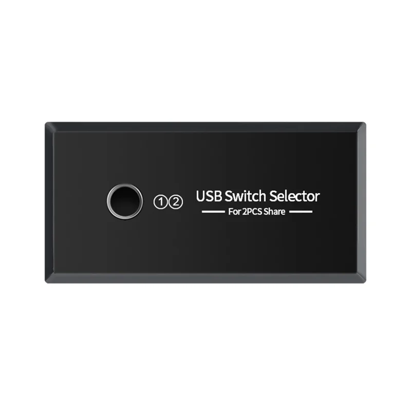 KY03 Sélecteur de Commutateur USB 3.0 KVM 2 Entrées 4 Sorties Partagé Hub pour Imprimante Souris Clavier - Noir