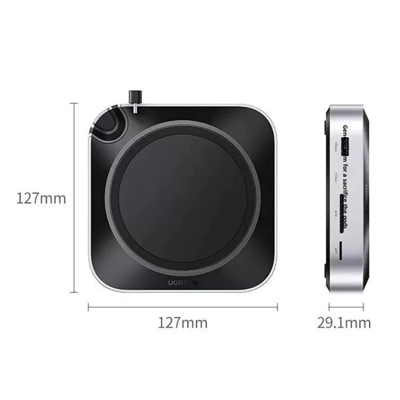 UGREEN CM841-65487 11-in-1 USB-C Hub for Mac Mini M4  /  M4 Pro M.2 NVMe SSD Enclosure Docking Station