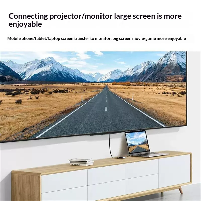 UGREEN 50505 Hub 4 en 1 USB-C vers HD 4K/30 Hz, VGA, USB 3.0, Adaptateur de Chargement Rapide PD 100 W