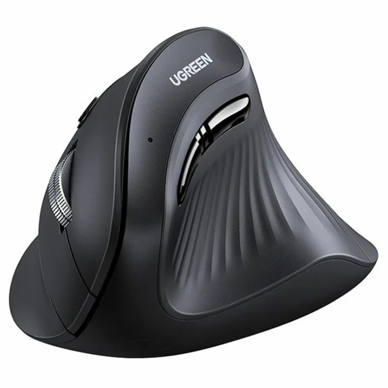 UGREEN MU008 45388 Rato Vertical Ergonómico Bluetooth-compatível / 2.4G Modo Duplo Rato Sem Fios 4000DPI - Preto