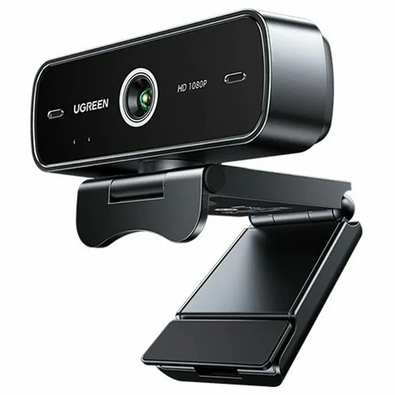 UGREEN CM925-75587 USB Webcam 1080P HD Camera Built-in Dual Microphone for Video Conference - Black
