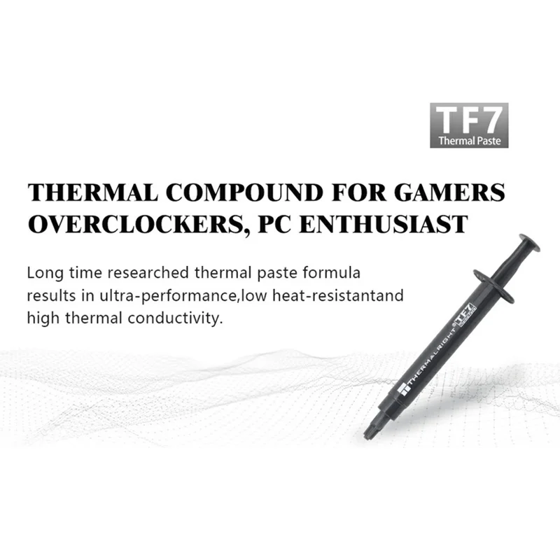 Pasta Térmica THERMALRIGHT TF7 2g 12,8 W/mK de Dissipação de Calor para CPU GPU Dissipador de Calor