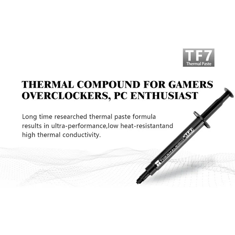 Pasta Térmica THERMALRIGHT TF7 4g 12.8W/mK Compuesto para Disipador de CPU y GPU - Gris