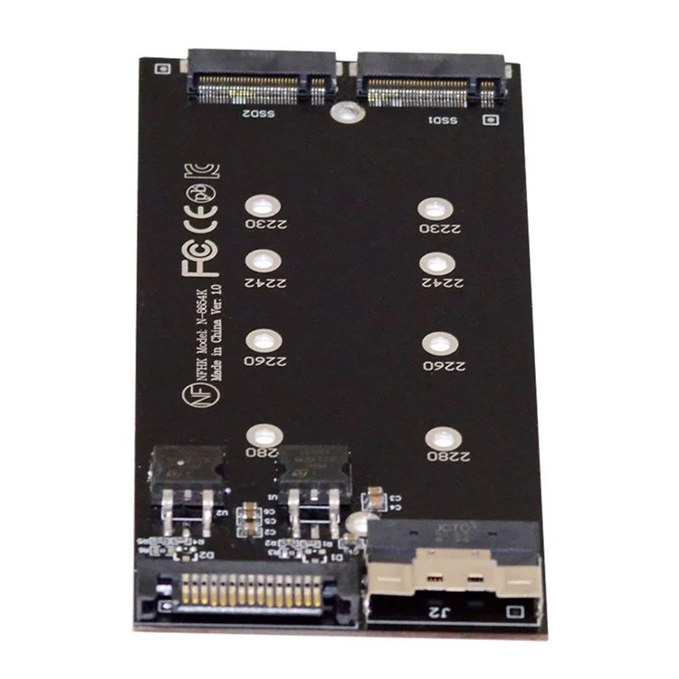 SA-014 Dual 2X NVME M.2 AHCI to PCIE Express 3.0 4.0 Slimline SFF-8654 8X Raid Card VROC Raid0 Hyper Adapter