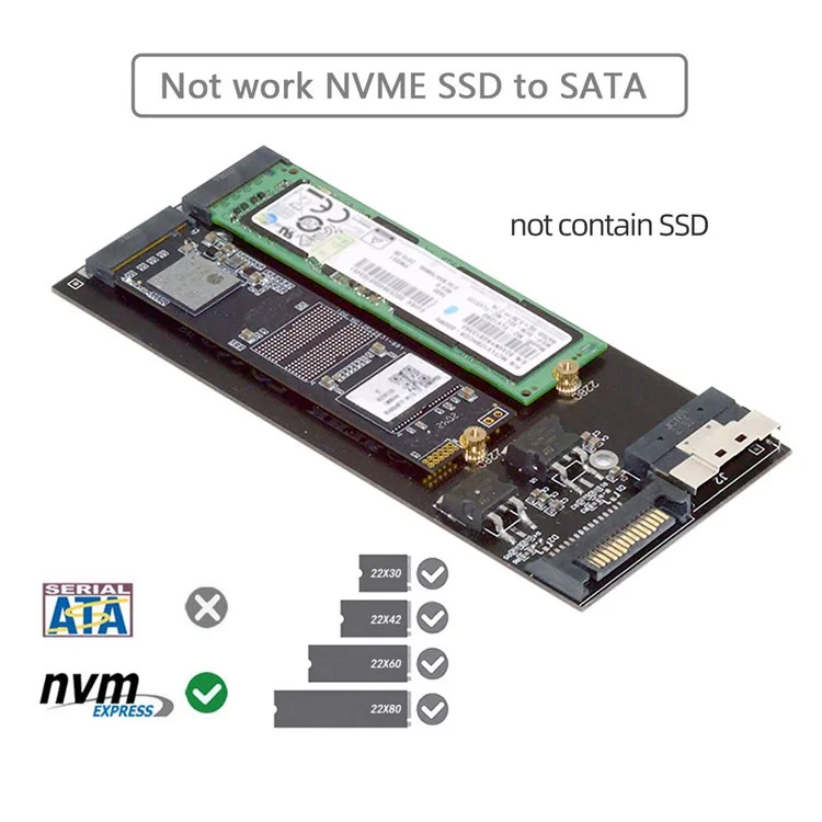 SA-014 Dual 2x NVME M.2 AHCI a PCIE Express 3.0 4.0 Slimline SFF-8654 8x Tarjeta Raid VROC Raid0 Hyper Adaptador