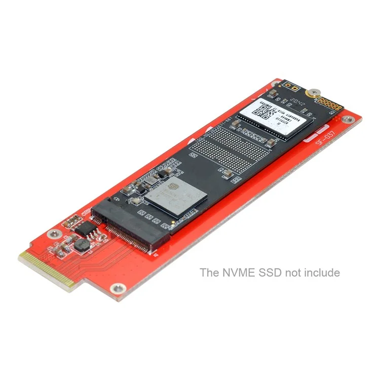 SF-037 NVME M-key Interface SSD to EDSFF E1.S Adapter Card Portable Converter Support M.2 SSD 2280/2260/2242/2230 Format