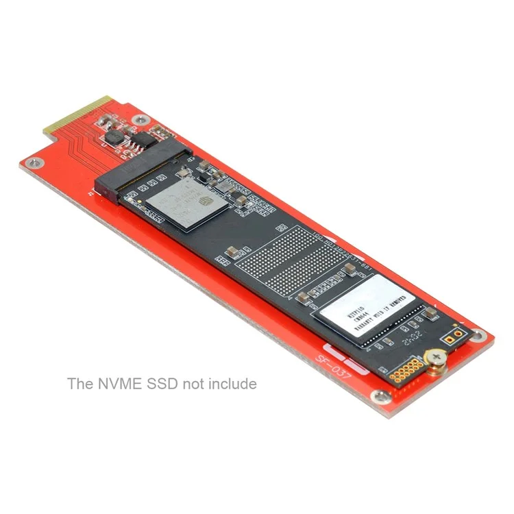 SF-037 NVME M-key Interface SSD to EDSFF E1.S Adapter Card Portable Converter Support M.2 SSD 2280/2260/2242/2230 Format