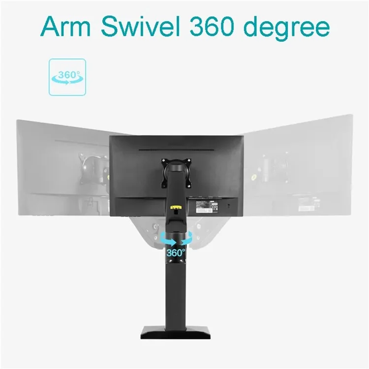 NORTH BAYOU NB45 Desktop Adjustable 24-42 inch Computer Monitor Holder Support Arm Bracket