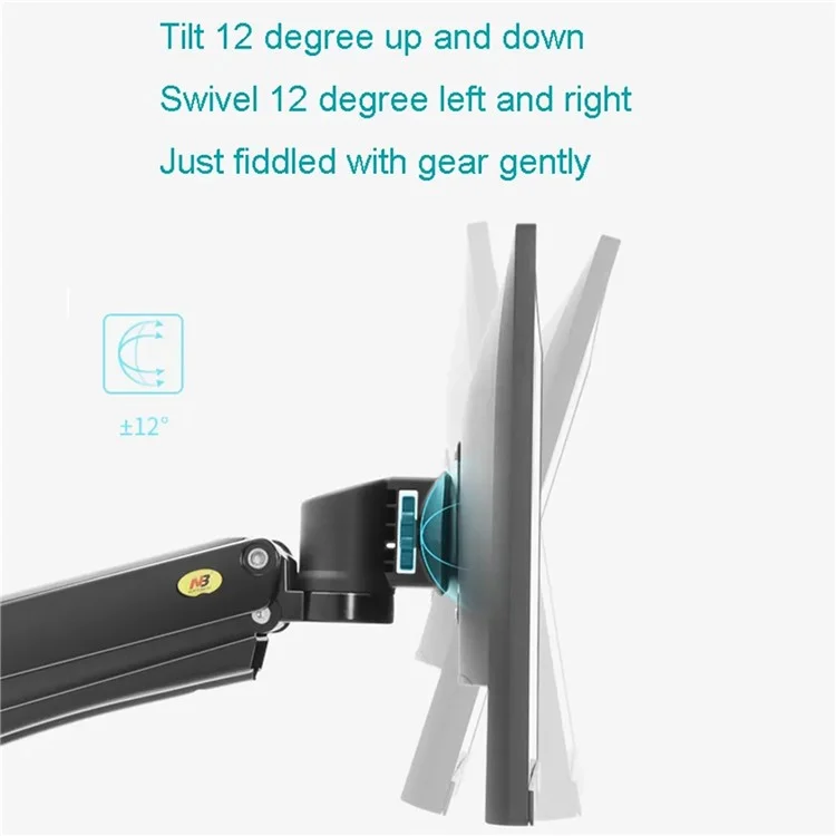 NORTH BAYOU NB45 Desktop Adjustable 24-42 inch Computer Monitor Holder Support Arm Bracket