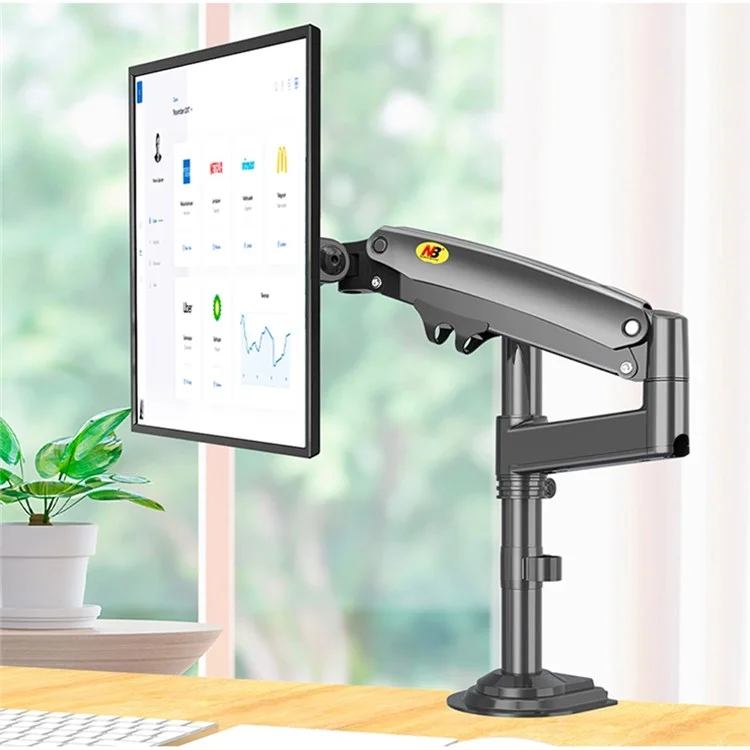 North Bayou H100 Schreibtisch Clip-on Monitor Support Arm Art Einstellbar 22-35 Zoll Computer Monitorhalter Halterung