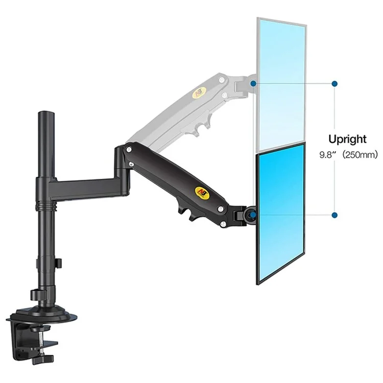 NORTH BAYOU H180 22-32 inch Dual Screen Computer Monitor Adjustable Holder Desktop Support Arm Bracket