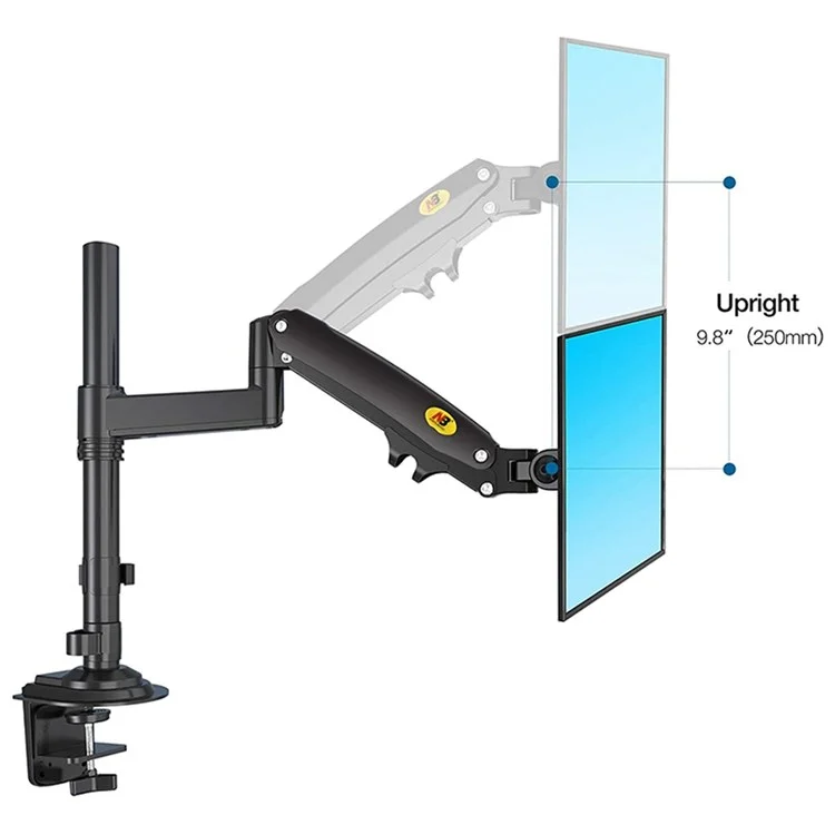 North Bayou H180 22-32 Pollici A Doppio Schermo Monitoraggio Del Computer Regolabile Serratura Del Desktop Assistenza Desktop Bracket