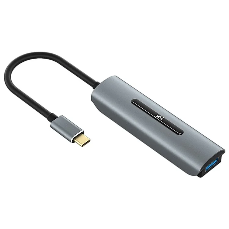V200A 4-in-1 Aluminiumlegierung Typ C USB C-hub-adapter an USB 2.0 USB 3.0-ports Für Laptop-pc-computer
