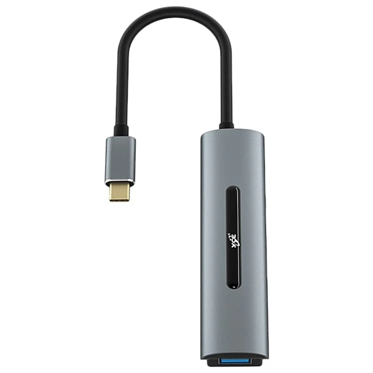 V200A 4-in-1 Aluminiumlegierung Typ C USB C-hub-adapter an USB 2.0 USB 3.0-ports Für Laptop-pc-computer