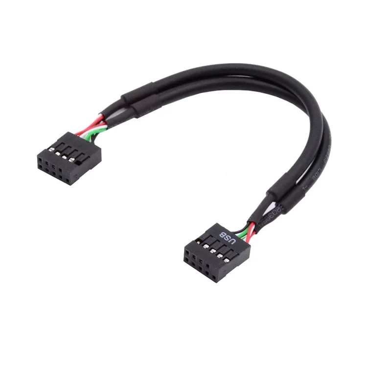 UC-022 Due Due USB 3.1 Presa Del Pannello Frontale Tasto-a di Tipo e su USB 2.0 9pin 10pin Intestazione Principale Dell'estensione Del Cavo Maschile Adattatore