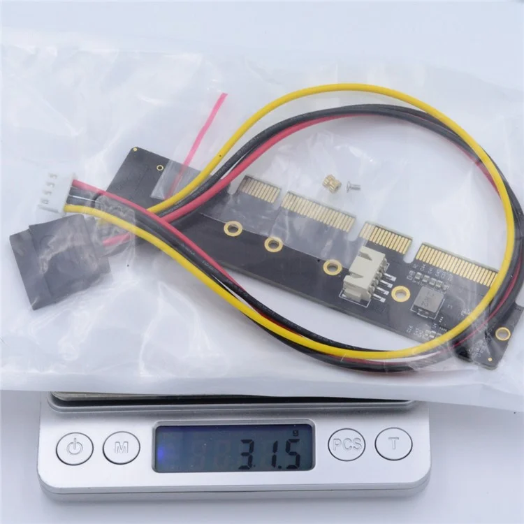 SA-048 NGFF M-key 110mm to PCI-E 16X Adapter Low Profile Height 3cm for 110mm 80mm SSD 1U Server