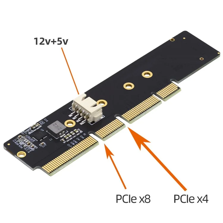 SA-048 NGFF M-key 110mm to PCI-E 16X Adapter Low Profile Height 3cm for 110mm 80mm SSD 1U Server