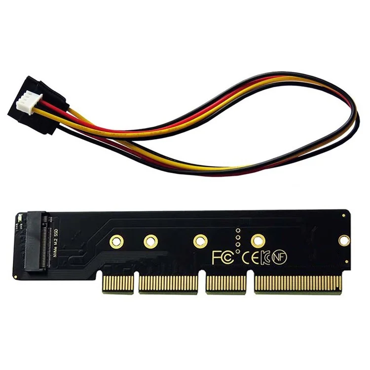 SA-048 NGFF M-key 110mm to PCI-E 16X Adapter Low Profile Height 3cm for 110mm 80mm SSD 1U Server