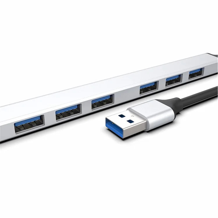 7-Port USB Hub High Speed Splitter Expander Adapter Docking Station for Laptop Hard Drive Mouse Keyboard - USB 3.0