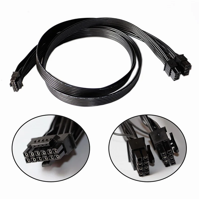 PW-003 12VHPWR ATX3.0 PCI-E 5.0 Power Cable to Dual ATX 8Pin for 3080 3090TI PSU 16Pin 12+4P Graphics Card