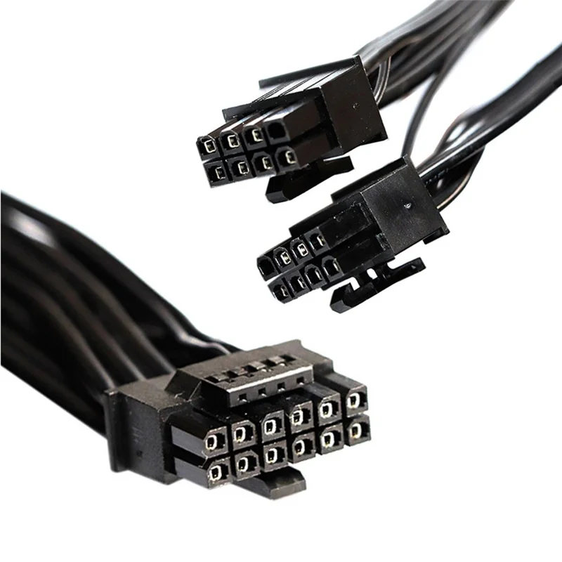 PW-003 12VHPWR ATX3.0 PCI-E 5.0 Power Cable to Dual ATX 8Pin for 3080 3090TI PSU 16Pin 12+4P Graphics Card