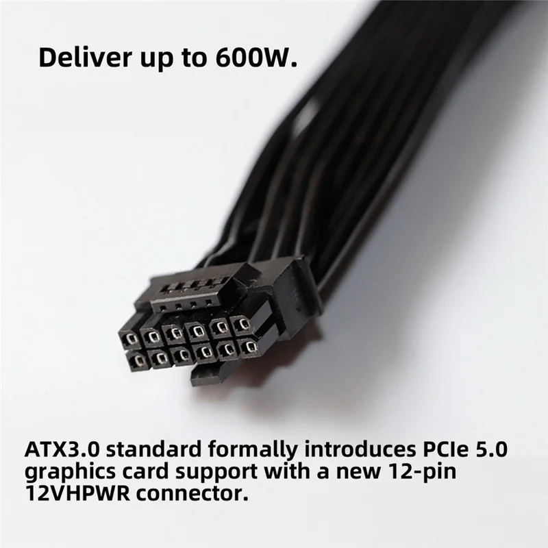 PW-003 12VHPWR ATX3.0 PCI-E 5.0 Power Cable to Dual ATX 8Pin for 3080 3090TI PSU 16Pin 12+4P Graphics Card