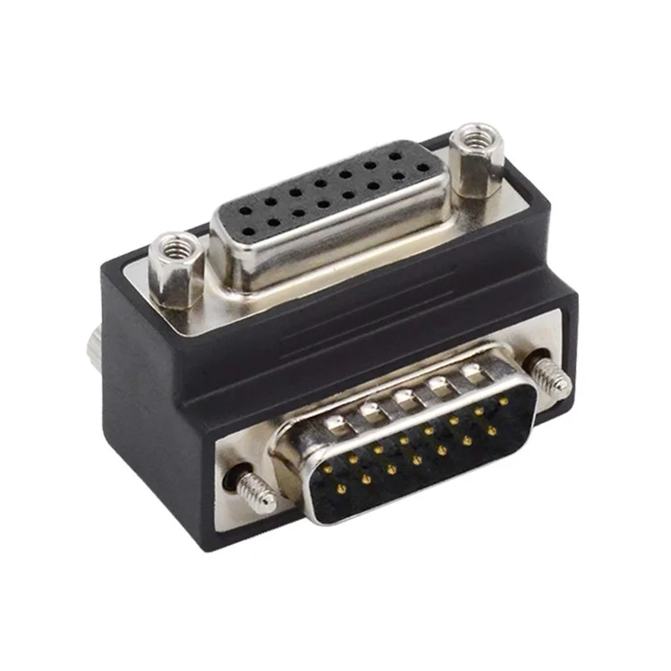 DB-003-UP DB-15PIN Up 90-Degree Angled Design DSUB D-subminiature 15Pin Male to Female Extension Adapter