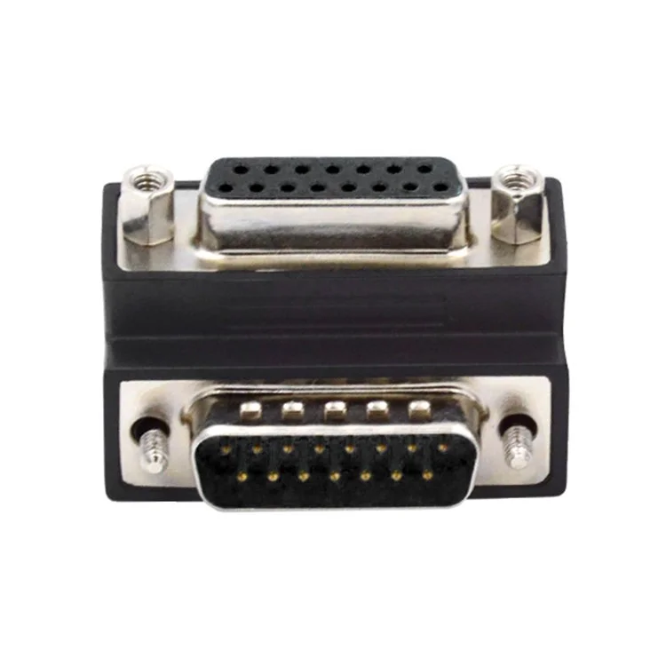 DB-003-UP DB-15PIN Up 90-Degree Angled Design DSUB D-subminiature 15Pin Male to Female Extension Adapter