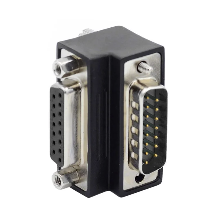 DB-003-UP DB-15PIN Up 90-Degree Angled Design DSUB D-subminiature 15Pin Male to Female Extension Adapter