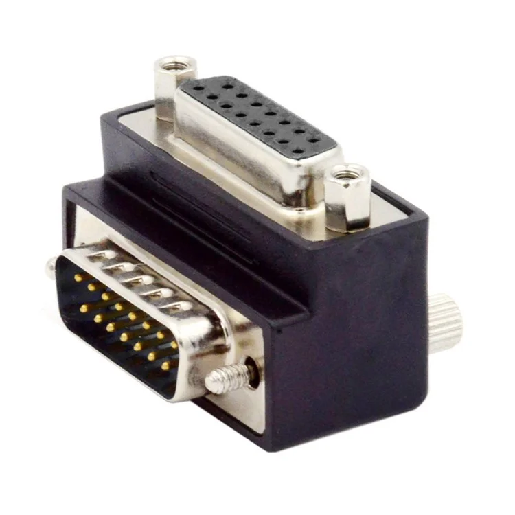 DB-003-UP DB-15PIN Up 90-Degree Angled Design DSUB D-subminiature 15Pin Male to Female Extension Adapter
