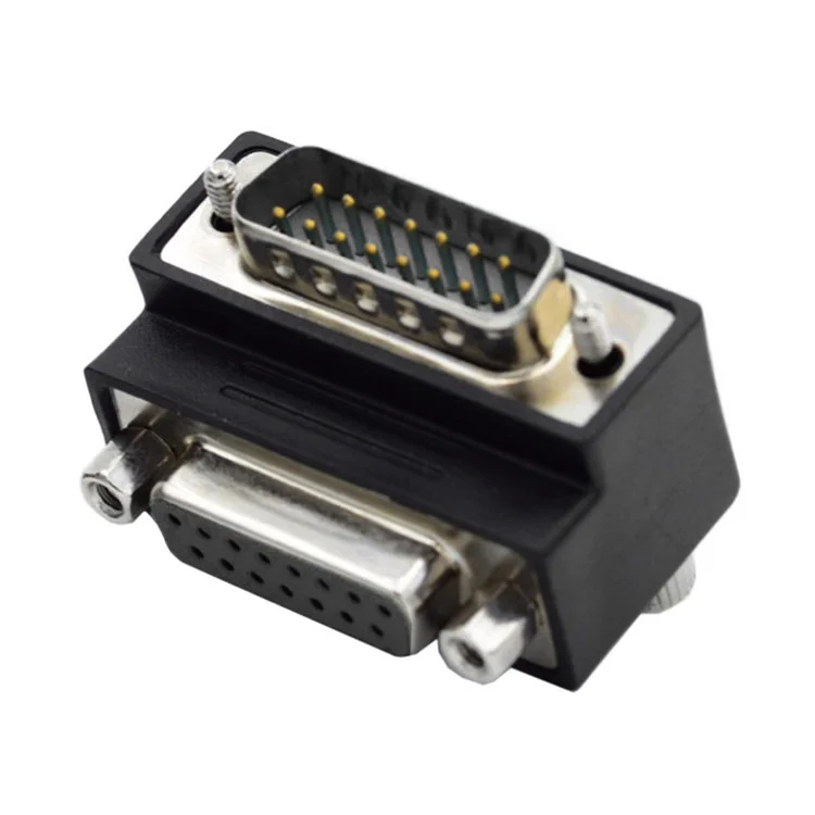 DB-003-UP DB-15PIN Up 90-Degree Angled Design DSUB D-subminiature 15Pin Male to Female Extension Adapter