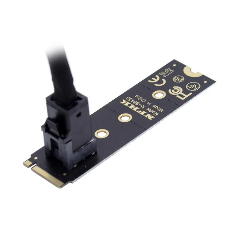 SF-094-BK SFF-8643 to U.2-SSD Mainboard 2280 NVME PCIe SSD Adapter Board - Black