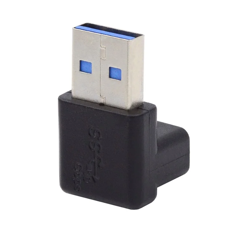 U3-018-UP 10Gbps High Speed USB3.0 Male to Female Converter 90 Degrees Elbow Adapter