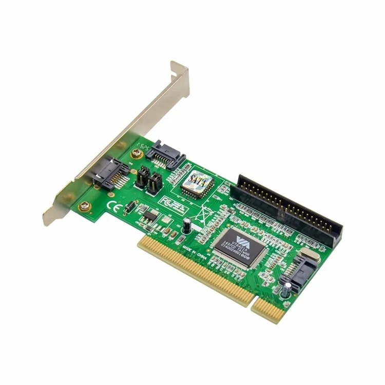 PCI VT6421 PCI Adapter IDE+SATA-150 RAID Array Convertor Card Supports PATA UDMA 6 Transmission