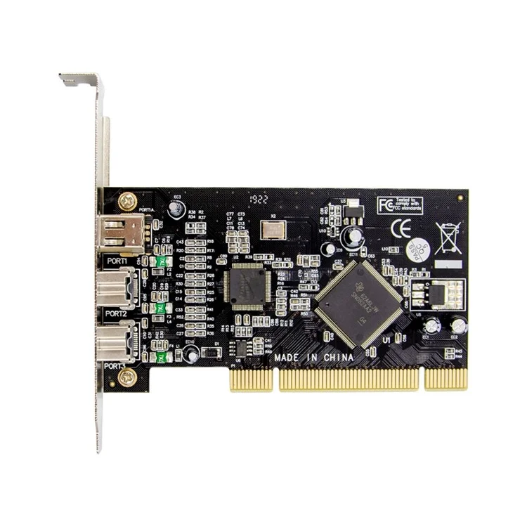 PCI 1394A+1394B Firewire 800 Capture Card SN082AA2+TSB81BA3 Processador de Controle de Chips Dual