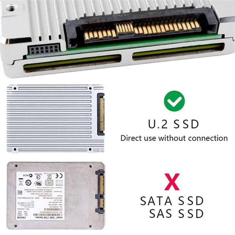 SF-027 SFF-8639 U.2 Adattatore da Maschio a Femmina Adattatore NVME Pcie SSD Convertitore