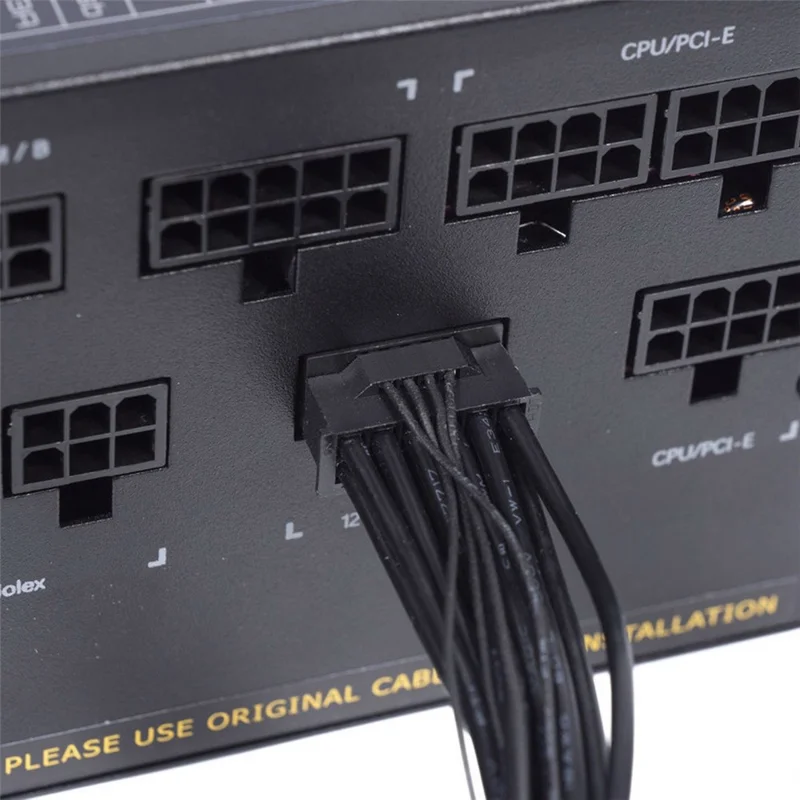 PW-013 30cm 12VHPWR ATX3.0 PCI-E 5.0 Power Modular Cable 16Pin to 16Pin Cord for 3080 3090TI PSU 12+4Pin Graphics Card