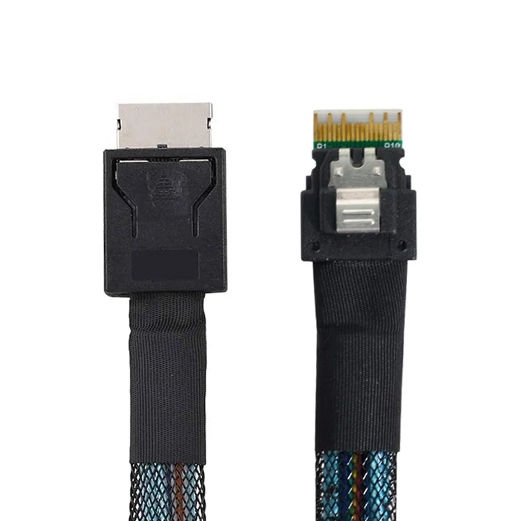 SF-060-0.5M 50см OcuLink PCIe PCI-Express SFF-8611 4i до SFF-8654 Тонкий SSD Активный кабель передачи данных