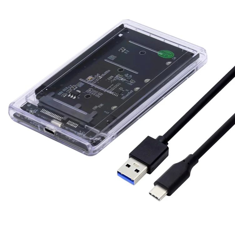 SA-049+UC-079-WH Dual MSATA Mini-sata SSD Jobd Raid0 Span Bridge a USB3.0 Tipo-c USB-C 2.5 Pulgadas Combo Combo Combo Closure