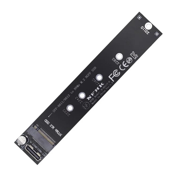 SF-046 Oculink SFF-8612 SFF-8611 to M.2 Kit NGFF M-Key to NVME PCIe SSD 2280 22110mm Adapter for Mainboard