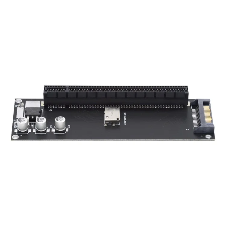 Oculink SFF-8612 SFF-8611 zu PCIE PCI-Express 16x 4x Adapter mit SATA-Stromport für Mainboard