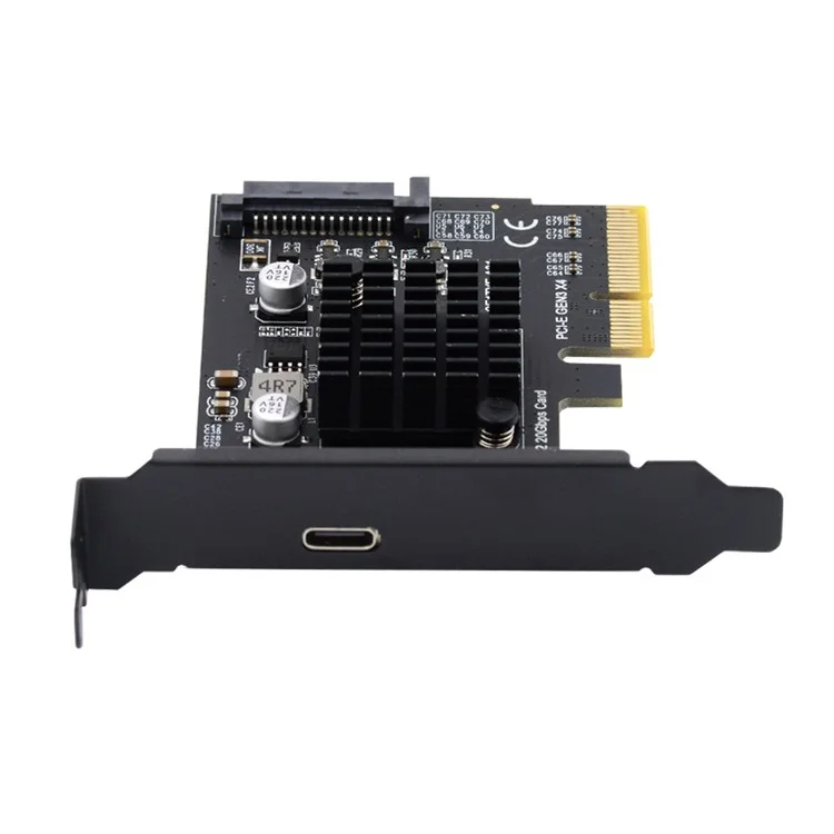 UC-104 USB 3.2 Gen2 Type-C 20Gbps USB-C to PCI-E 4X Express Card Adapter for Desktop Motherboard (ASM3242 Chip)