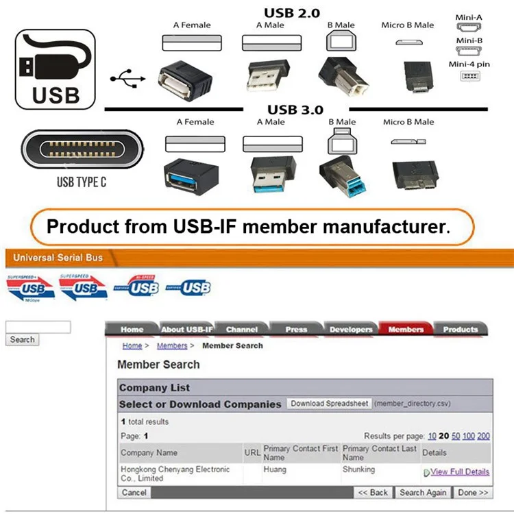 UC-027-Y001 USB-C Type C to HD VGA Converter Adapter 4K 60Hz 1080P with Female PD Power Port