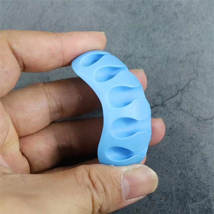 Organizador de Cabos e Clipes de Cabo Gerenciamento de Cabos Suporte de Cabo USB Organizador de Fios Adesivo para Escritório, Carro e Casa - Azul