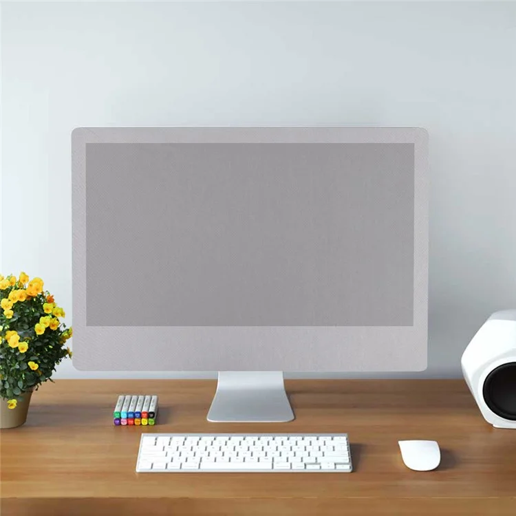 TXESIGN 21-Zoll-Computer-Bildschirm faltbares staubdichtes Schutzgehäuse für Apple iMac Macbook Pro Air Samsung HP Dell Lenovo - Silber