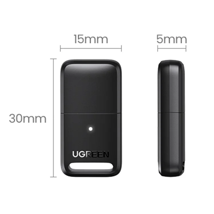 Ugreen USB Bluetooth 5.3 Adattatore Dongle Per Altoparlanti Per PC Trasmettitore Audio Tastiera Mouse Wireless