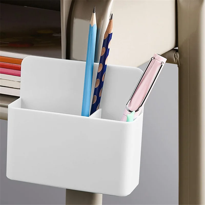 Magnetic Blackboard Dry Erase Marker Holder Fridge Whiteboard Marker Pen Chalk Stationery Storage Box - Blue