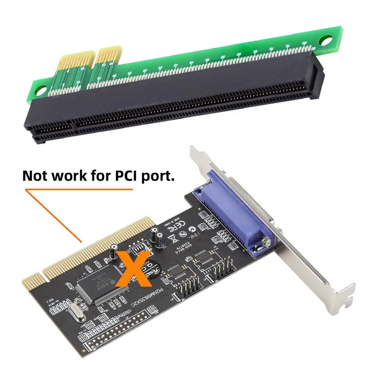 EP-011 PCI-E Express 1x à 16x Adaptateur de Carte de Colonne